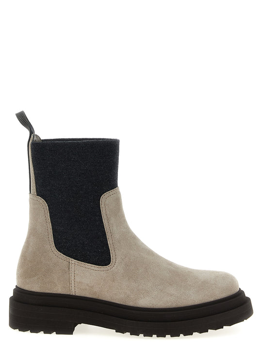 Precious Loop Detail Ankle Boots Boots And Ankle Boots Beige