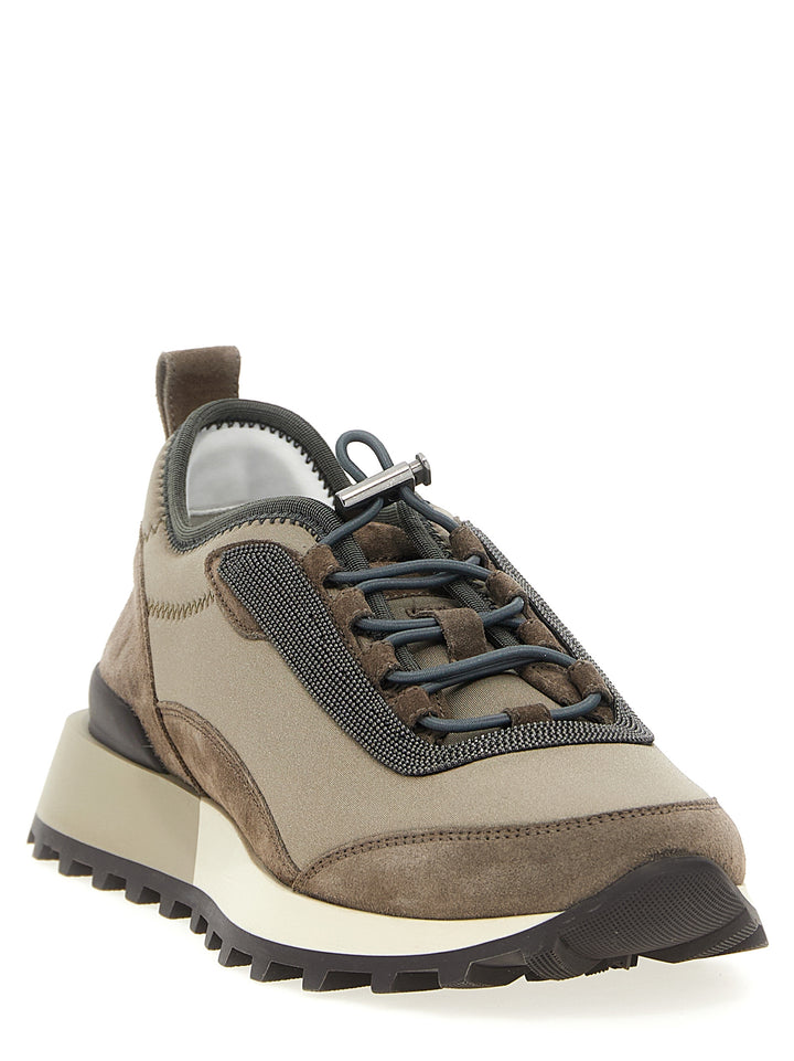 Brunello Cucinelli Precious Detail Sneakers - Brown | 308514b1a5494754c803d426a8ec2288ef18aded