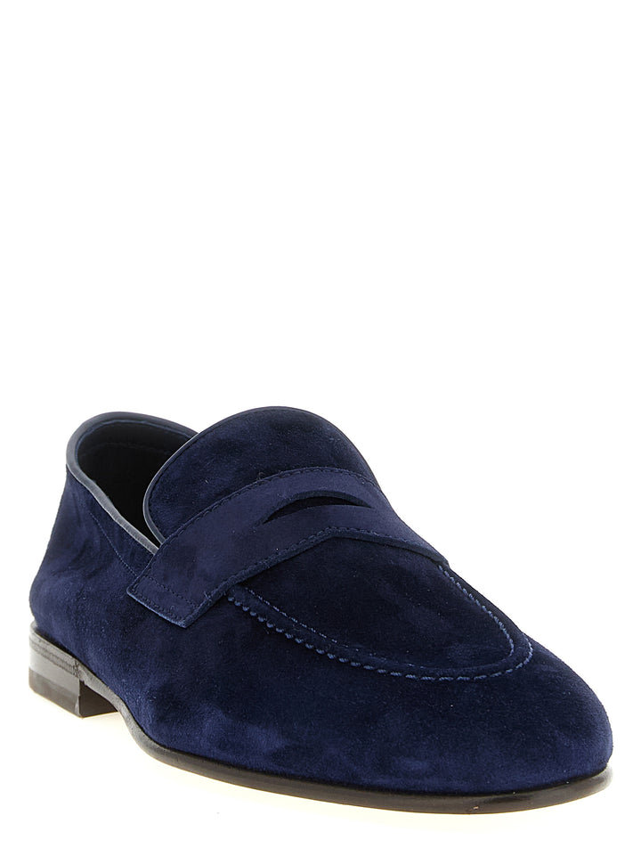 Brunello Cucinelli Penny Loafer Loafers - Blue | e8111be30a3a20127643edcf01b36fdc4c8d8e6c