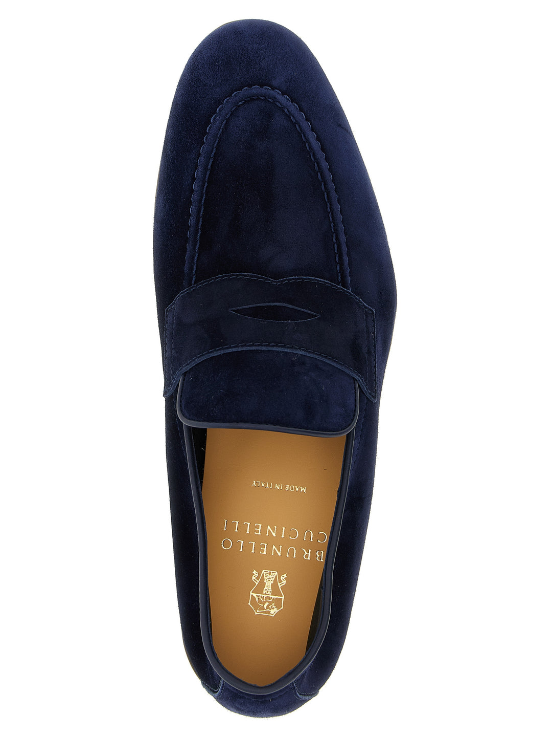 Brunello Cucinelli Penny Loafer Loafers - Blue | 5256b9736ab0359698da8fdf8383c03de380d1c6