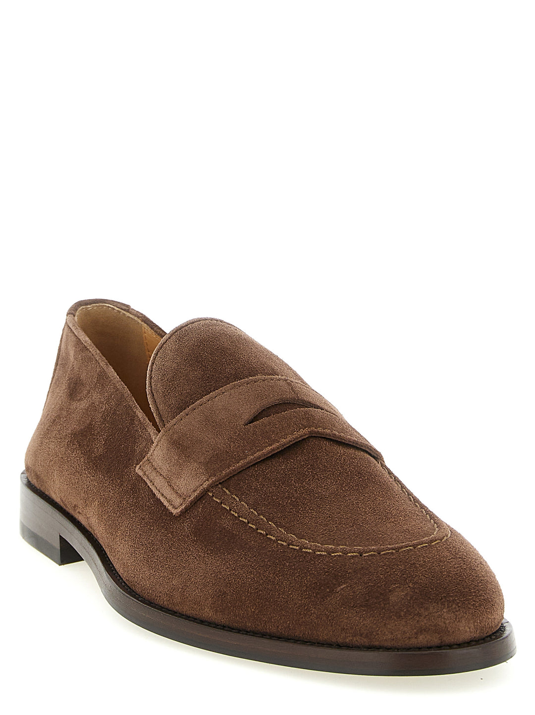 Brunello Cucinelli Penny Loafer Loafers - Brown | 7efc04b165a4dcc3efe69bacd376c4df24a83b0c