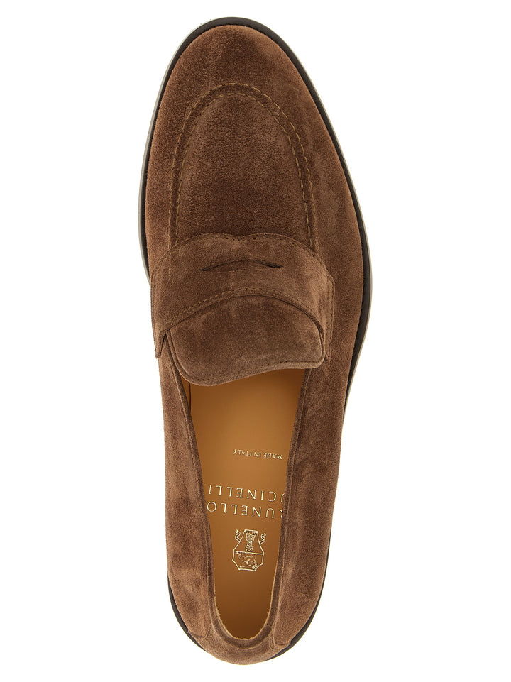 Brunello Cucinelli Penny Loafer Loafers - Brown | 9599dc3bf69bfcde2424fdf936229b2966c2dbfe