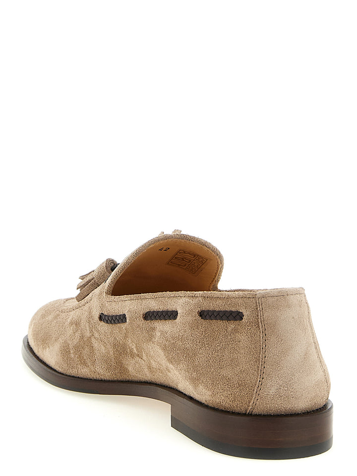 Brunello Cucinelli Nappi Moccasins Loafers - Brown | 21b3f545042c9e23af00c6b53bfb67eef239e8b8
