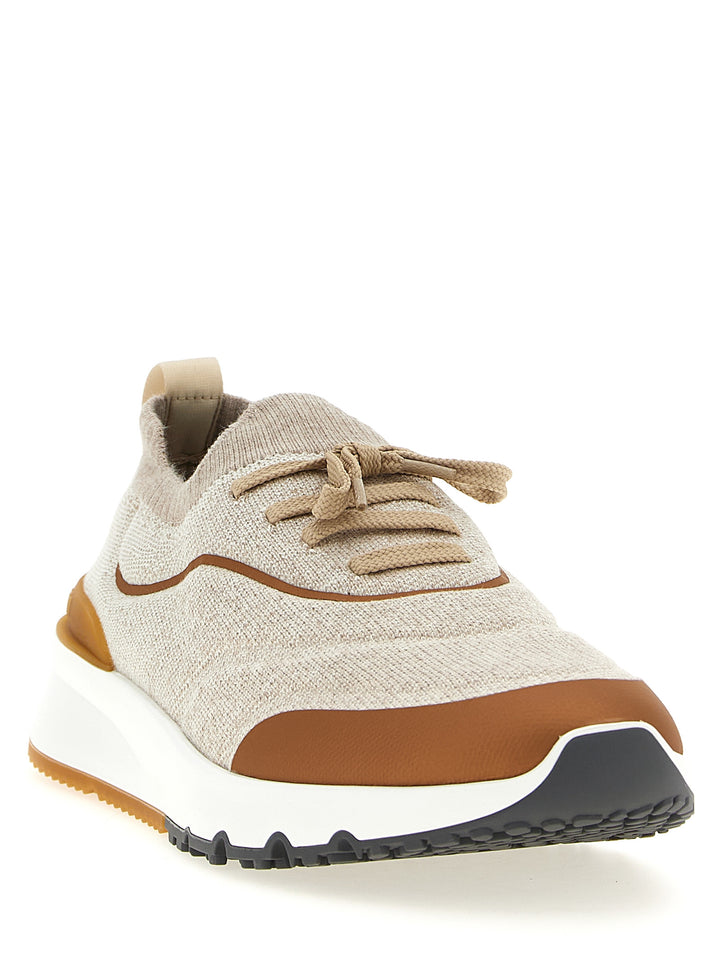 Brunello Cucinelli Runners Sneakers - Beige | 833335a4ad3488fc06a09b5aa746edd319a636ae