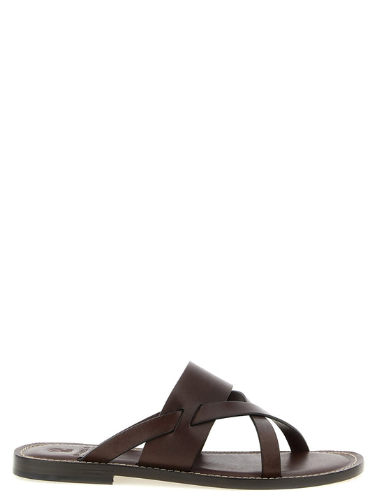 Leather Sandals Brown