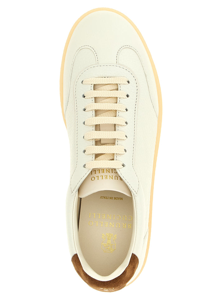 Brunello Cucinelli Leather Sneakers - White | d04a332cd051b3ed8ac1dbe6b55a260fd6dac2be