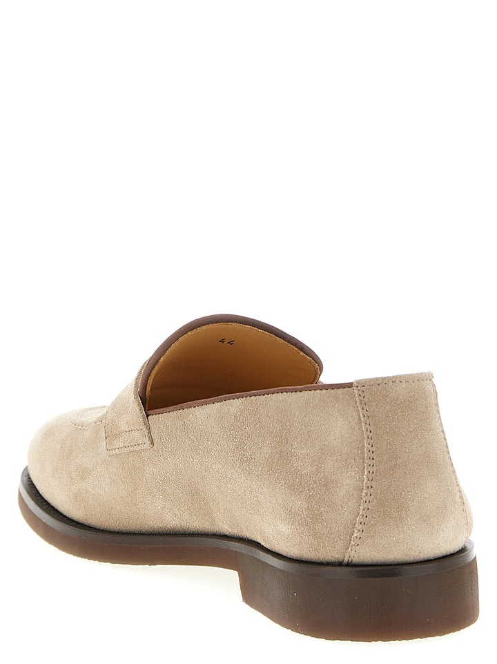 Brunello Cucinelli Penny Loafer Loafers - Beige | b3a372caa0be0fc6021f9137c8f014ccb03f7029