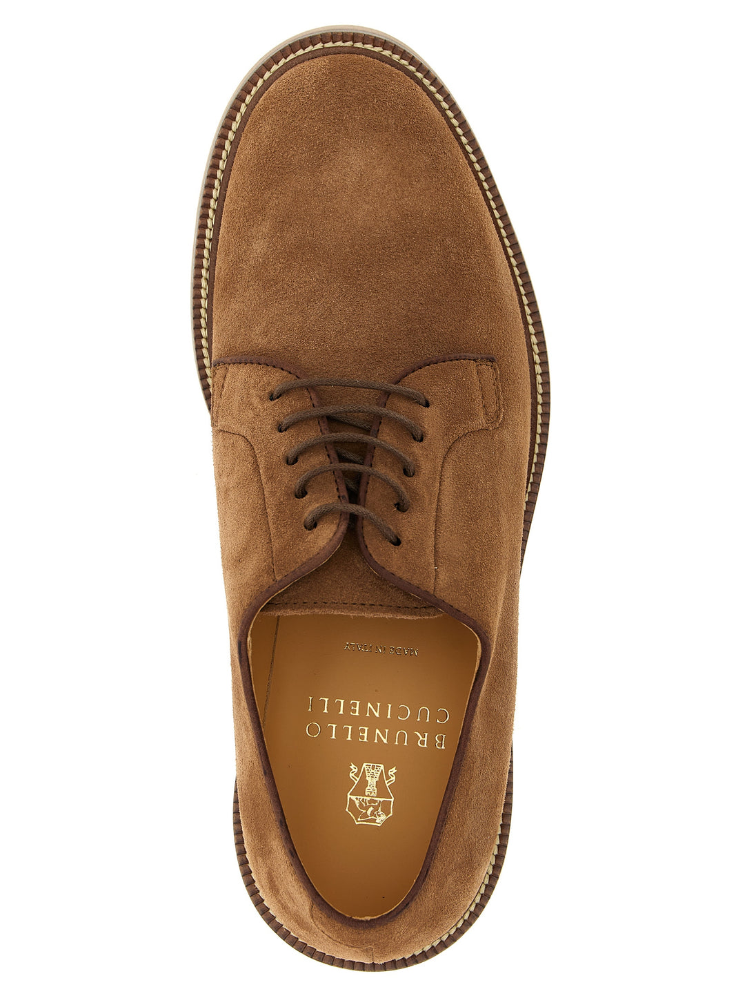 Brunello Cucinelli Suede Derby Lace Up Shoes - Brown | 5cd0b895c5f72d109608538021cb1f6224b74e47