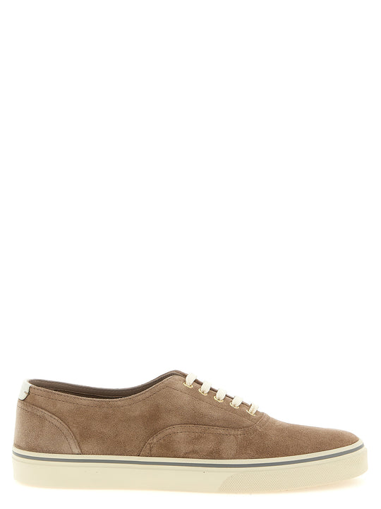 Suede Sneakers Beige