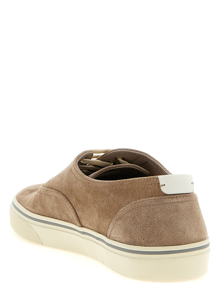 Brunello Cucinelli Suede Sneakers - Beige | 135e2223a171fc5f9bd56cbc7bf1f4f468ba5575
