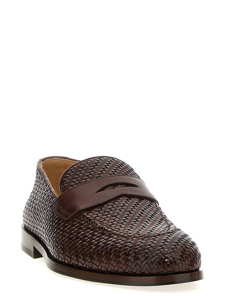 Brunello Cucinelli Penny Loafer Loafers - Brown | c89b24ee5407cf8c6ed57e02f9de9049d1e91d67