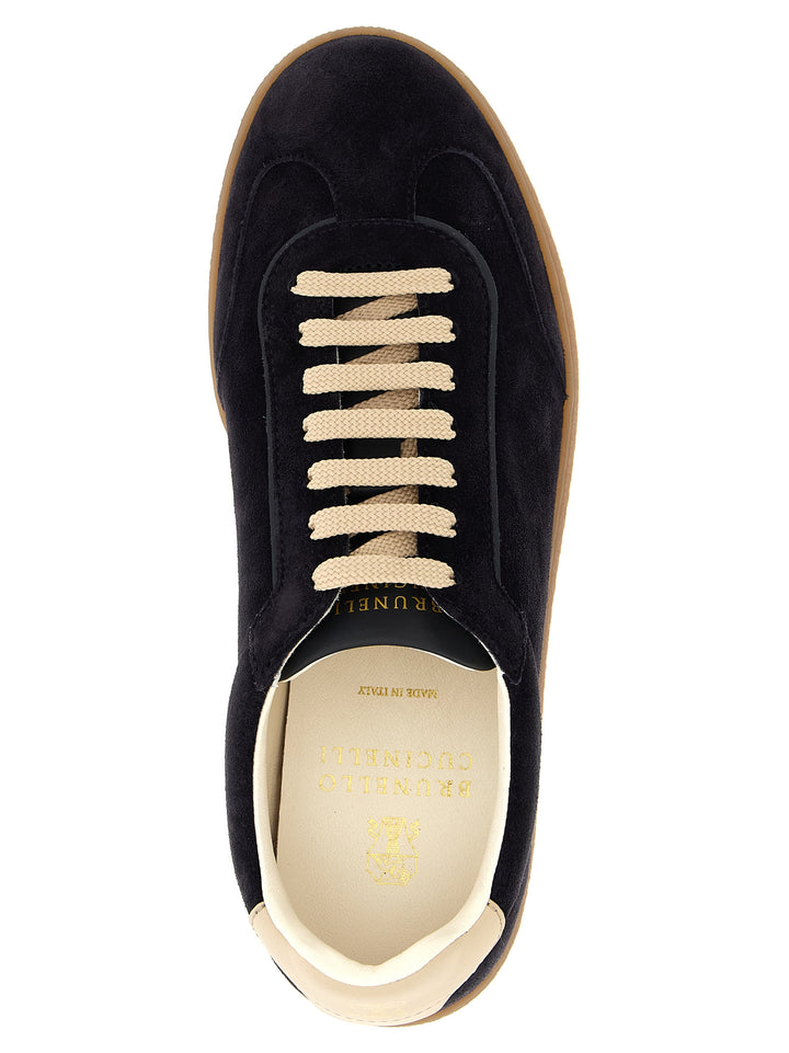 Brunello Cucinelli Suede Sneakers - Blue | 8ac78c9851f72f31017e1569fd4d0673c89c7766