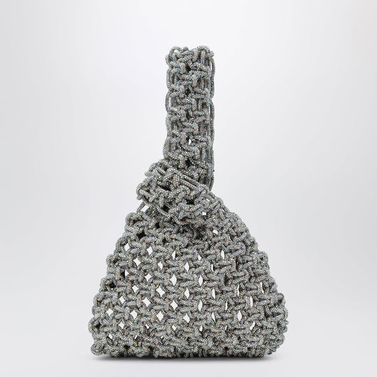 Niky Silver Jewel Bag With Crystals