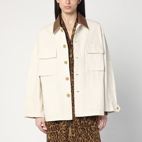 Barn Ivory Jacket In Cotton