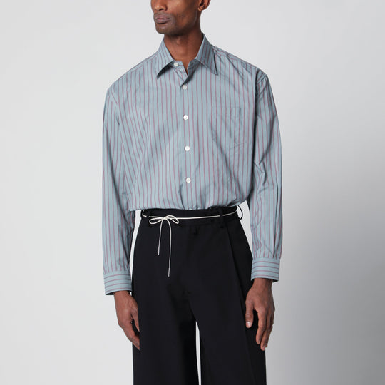 Aquamarine Striped Cotton Shirt