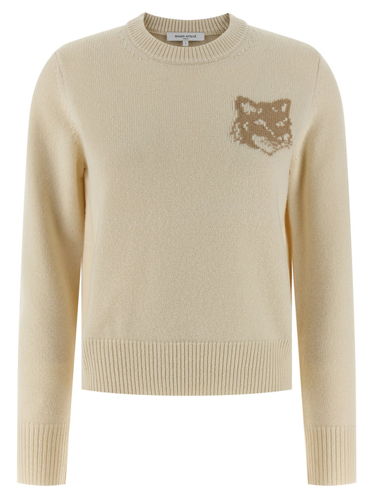 Fox Head Sweaters And Cardigans Beige