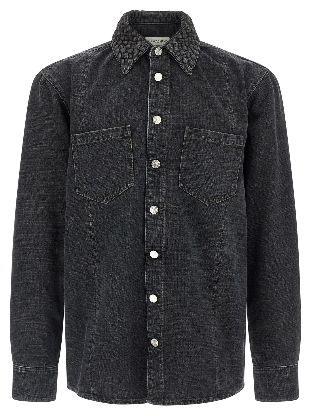 Namacheko Gervis Braided Shirt and Blouse - Black | 58b3d9127bb1c7a50ea3b7ac857108a6c3bd4532