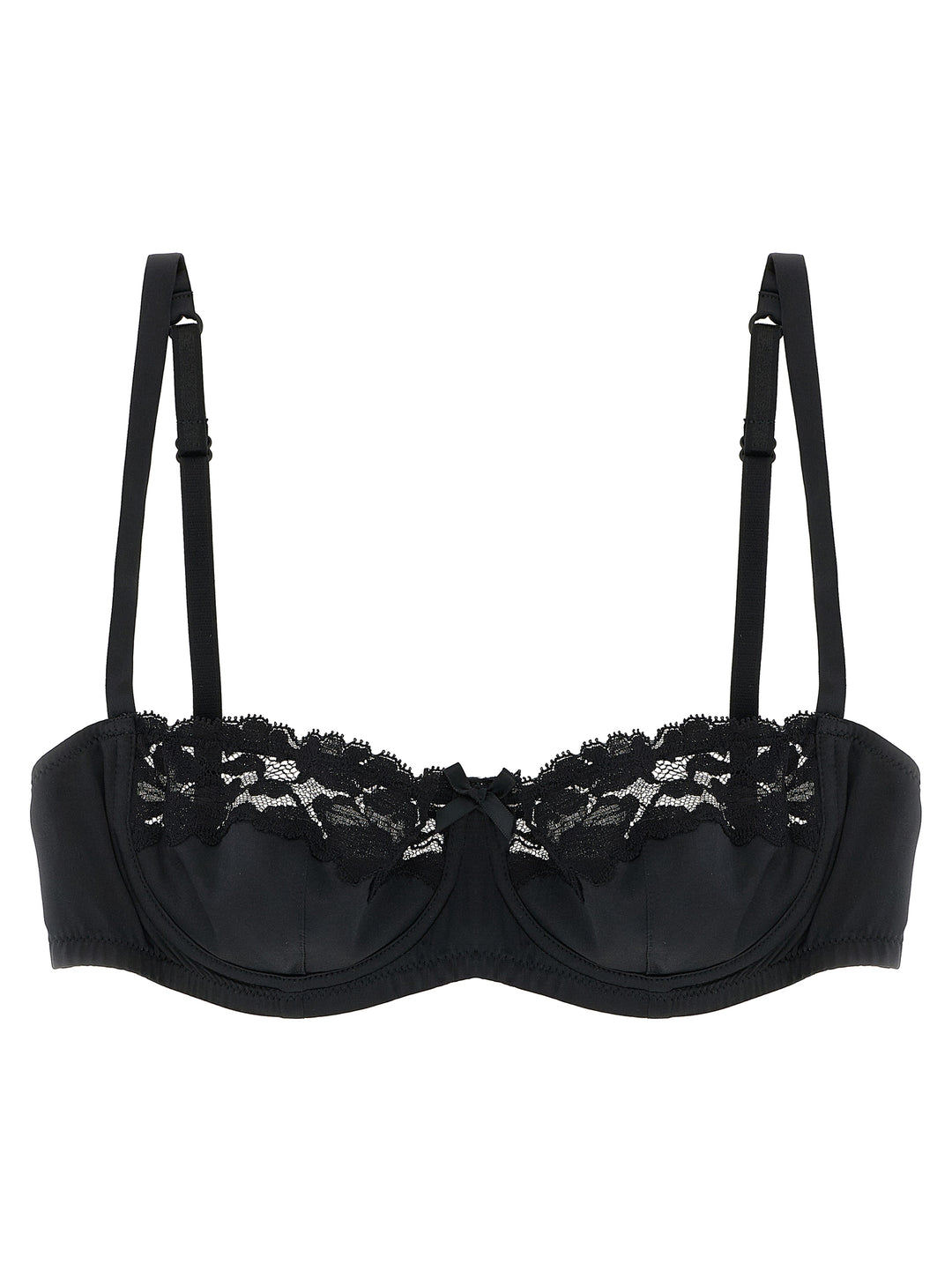 Dolce & Gabbana Bra In Silk And Lace INTIMO - Black | 97d90a427f315ecbd89801ab9a42cacb7c4acacf