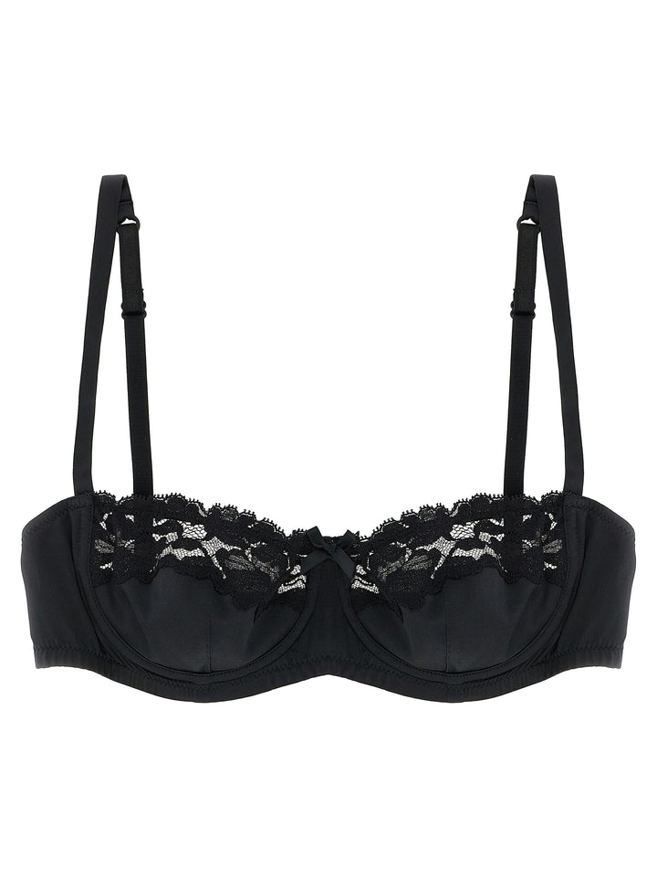 Dolce & Gabbana Bra In Silk And Lace INTIMO - Black | 97d90a427f315ecbd89801ab9a42cacb7c4acacf
