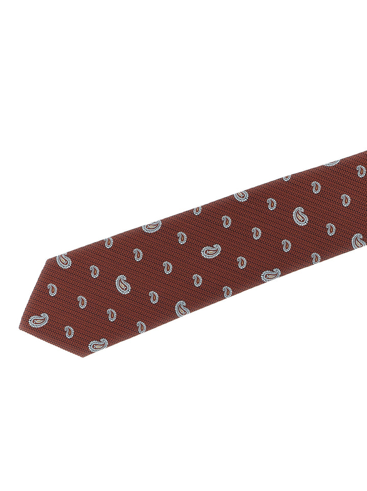 Brioni Jacquard Tie Ties and Papillon - Brown | d3565b9b55d8a7aa347b41d0a5bebc9815b0d04c