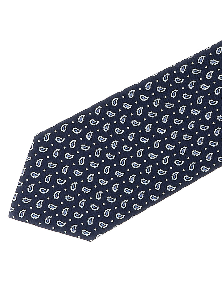 Brioni Micro-Paisley Tie Ties and Papillon - Blue | 310f23a1b2638c6ba2e17f46f501eafb5be83d72
