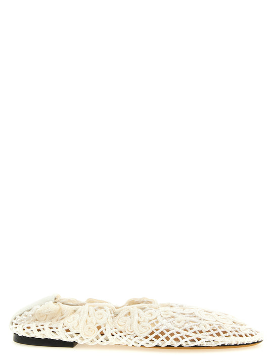 Iris Flat Shoes White