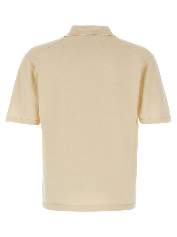 Maison Kitsune Bold Fox Head Polo - Beige | 6179cac031e4c2c3b05df7262dd4016970f816f2
