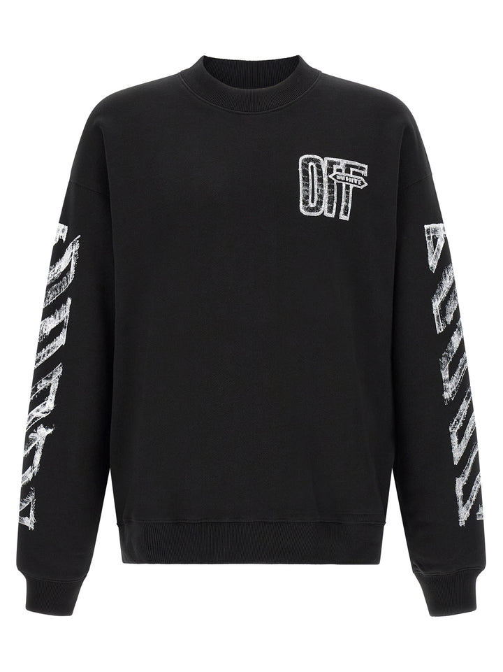 Off-White Motion Arrow Skate Sweatshirt - Black | 65f022a5e809a5f45895c1fdf9c96e2d03669c14