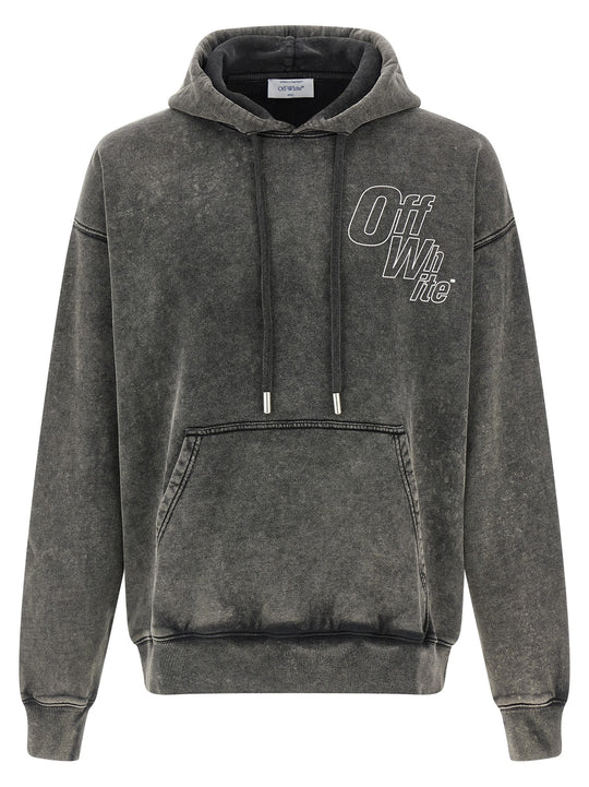 Outline Arrow Skate Sweatshirt Gray