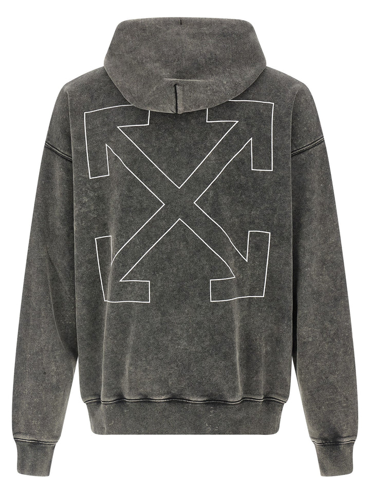 Off-White Outline Arrow Skate Sweatshirt - Gray | 76c59263dbcdbe7fa88c6290c4183ff31c8fb959