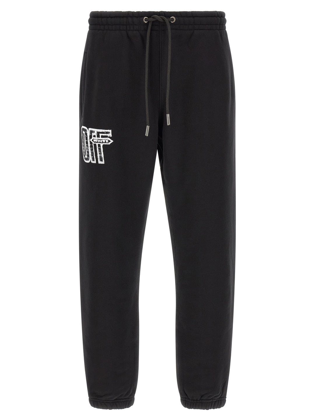 Off-White Motion Arrow Cuffed Pants - Black | c8b347d6ed466473618fbb8876d801a39dc5212a