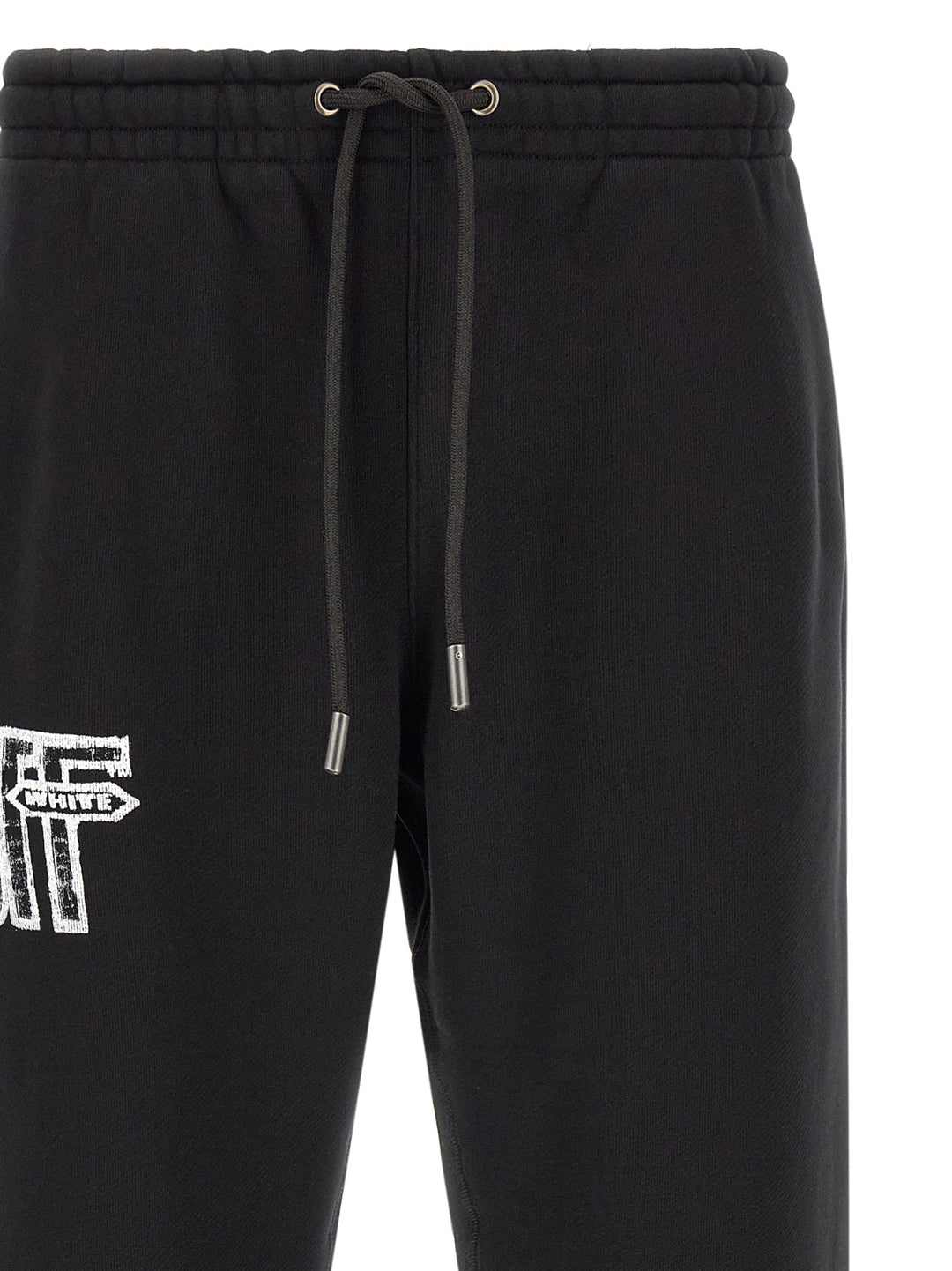 Off-White Motion Arrow Cuffed Pants - Black | 6b9136b166b5f675e23b9d765fbd323e9a4a9a11