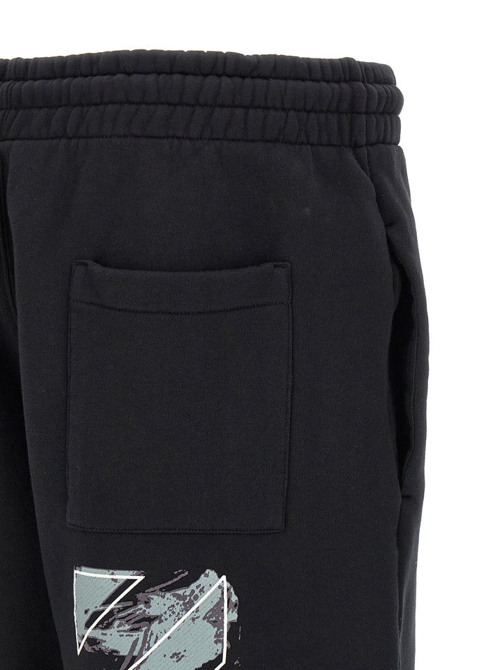 Off-White Paint Diag Skate Bermuda and Short - Black | 0ea5e08bcdb6ac0c4441b07921681b49b6e6a0c4