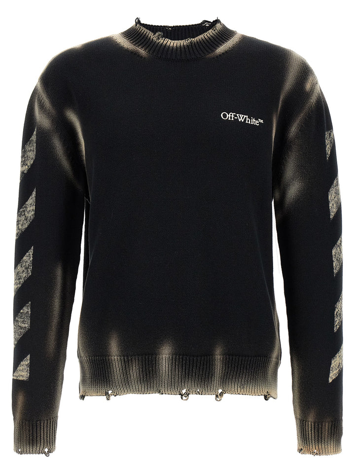 Off-White Diag Arr Corrosion Sweaters and Cardigans - Black | dacb101c75097986e60e9f5a77845de13f596c86