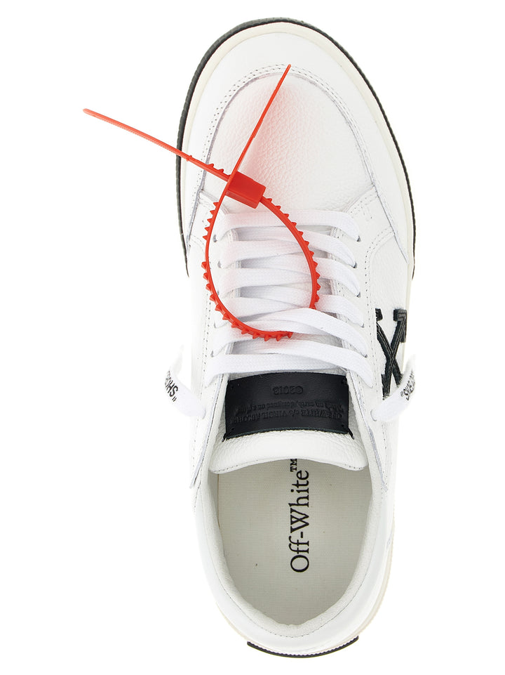 Off-White New Low Vulcanized Leather Sneakers - White/Black | d25b6e1cb12adcfbb0bcc320f1661b33cb5f6af4
