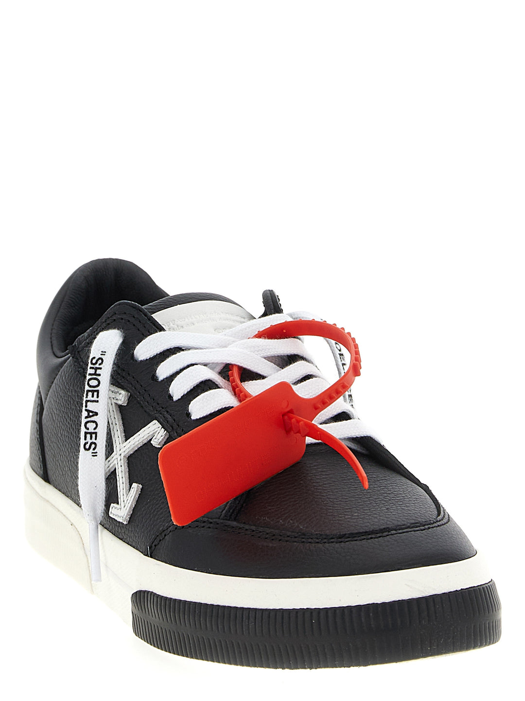 Off-White New Low Vulcanized Leather Sneakers - White/Black | cf07b67bc81199442556b1d4a7265139b567265a