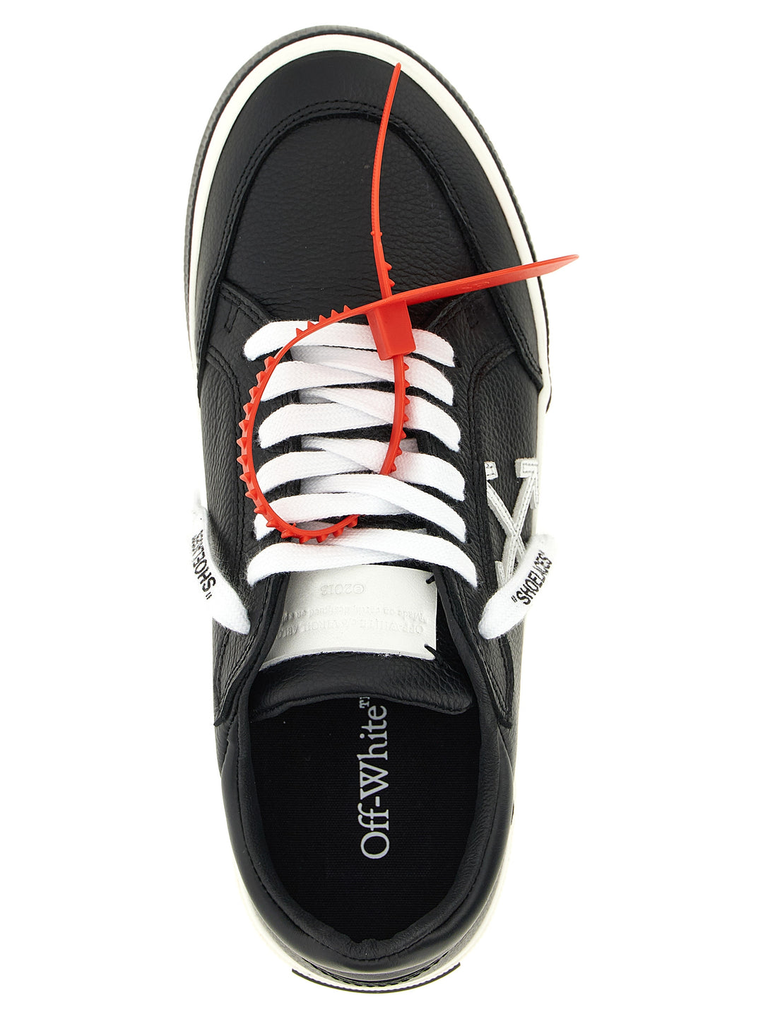 Off-White New Low Vulcanized Leather Sneakers - White/Black | 86e4a2714e865825845c4d14cbcb46738e5f1762
