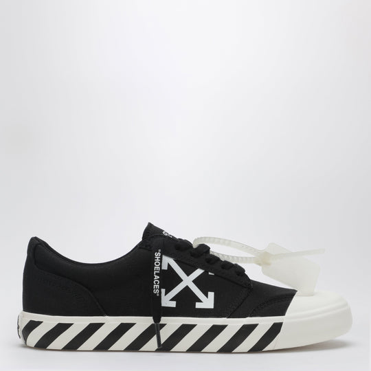 Vulcanized Low-Top Fabric Sneakers In Black