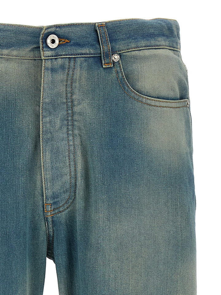 Off-White Diag Raw Patch Jeans - Blue | 57f2ad43605256a226f74c0b3527a235c59c02b2