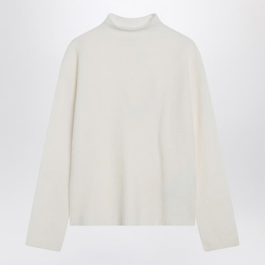 Ivory Cashmere-Blend Sweater