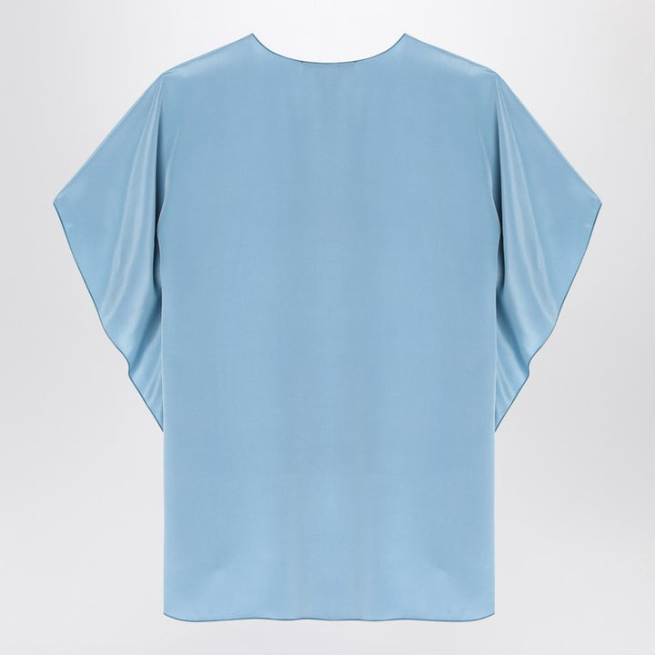 Max Mara Pianoforte Shirts & Tops - Light Blue | 8155ea1fcd4dec8df7042312edcda8a20a5754a9