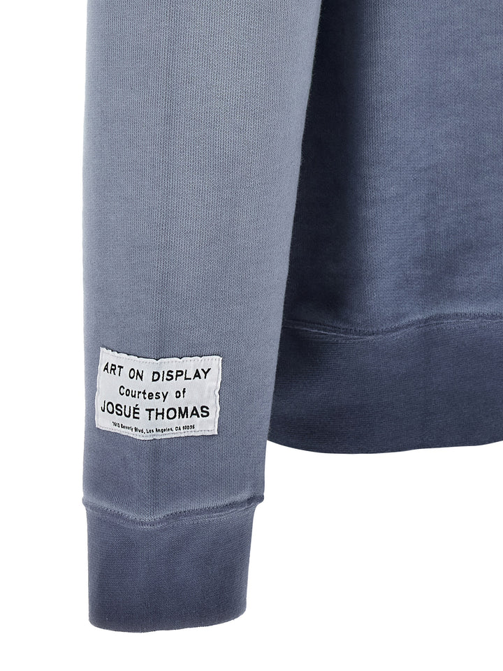 Gallery Dept. Logo Print Sweatshirt Sweaters and Cardigans - Blue | 504c5019ea1d41d10a9990929824df69f5db736e