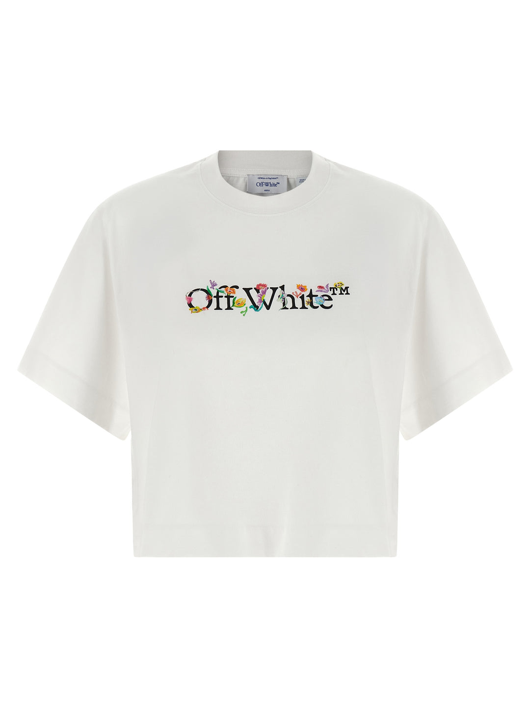 Off-White Bookish Glowing Flower T-shirt - White | 4cfba98333e83e29bbd63f282aae3fcb53d6e844