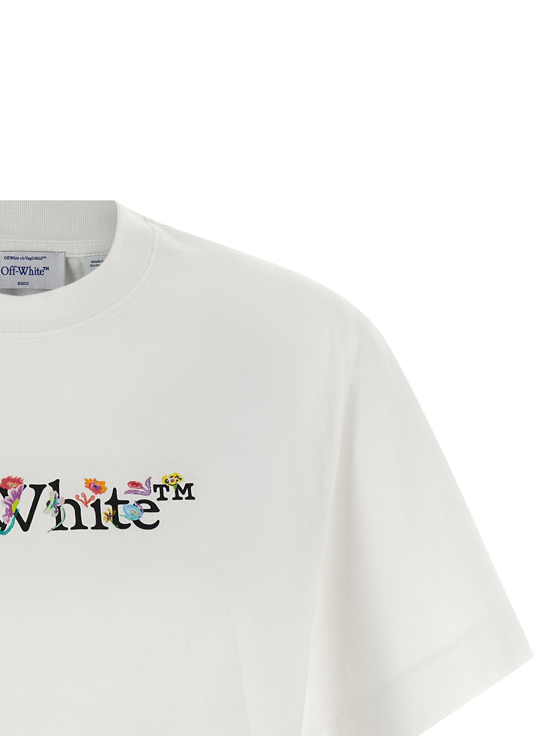 Off-White Bookish Glowing Flower T-shirt - White | 94793bcfe3dacaba0344f7f249a6ec8d7eb11ac8