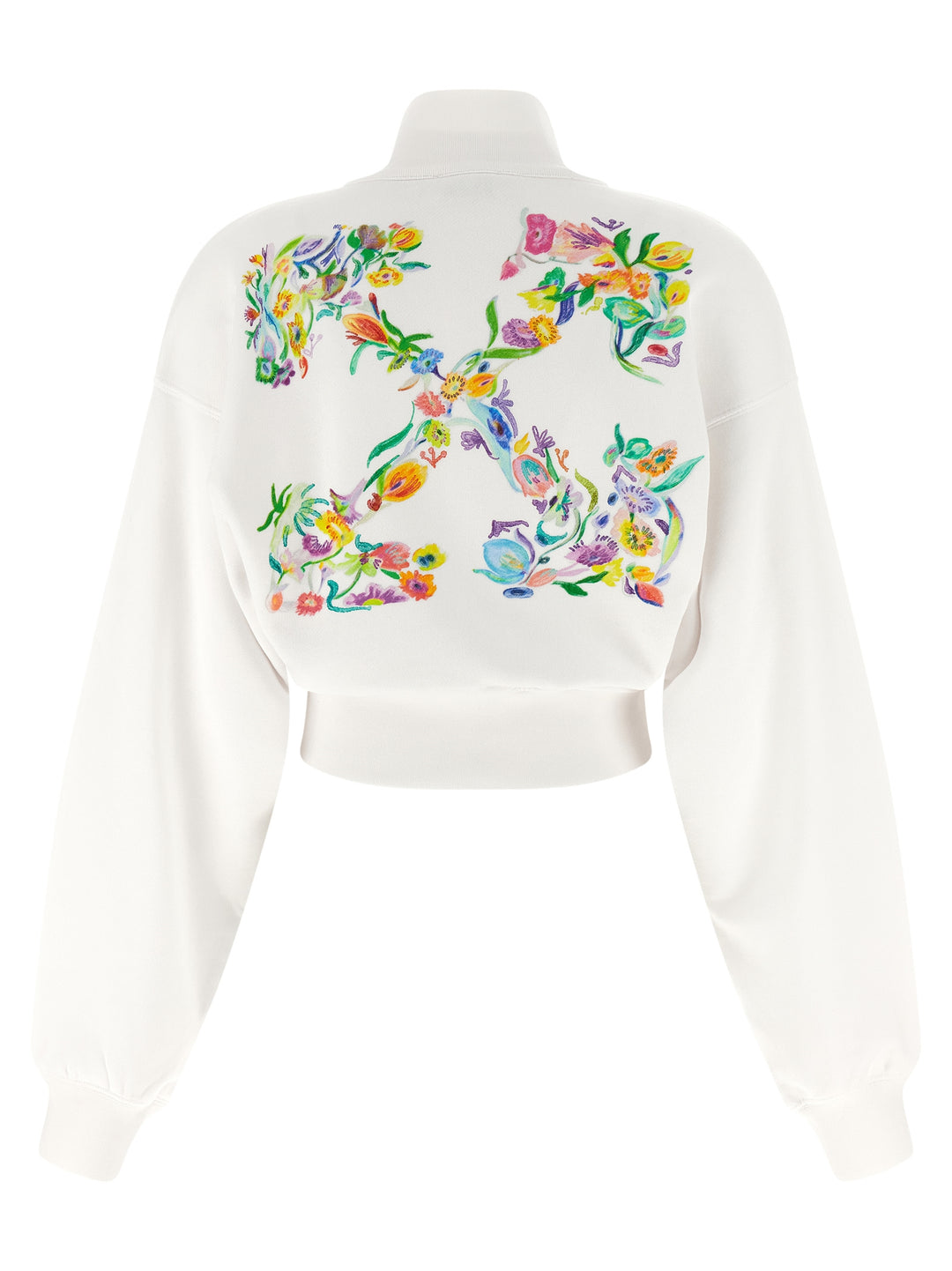 Off-White Arrow Glowing Flower Sweatshirt - White | 7c8ef2e61319ea2655e4b07352a73e9f22105368
