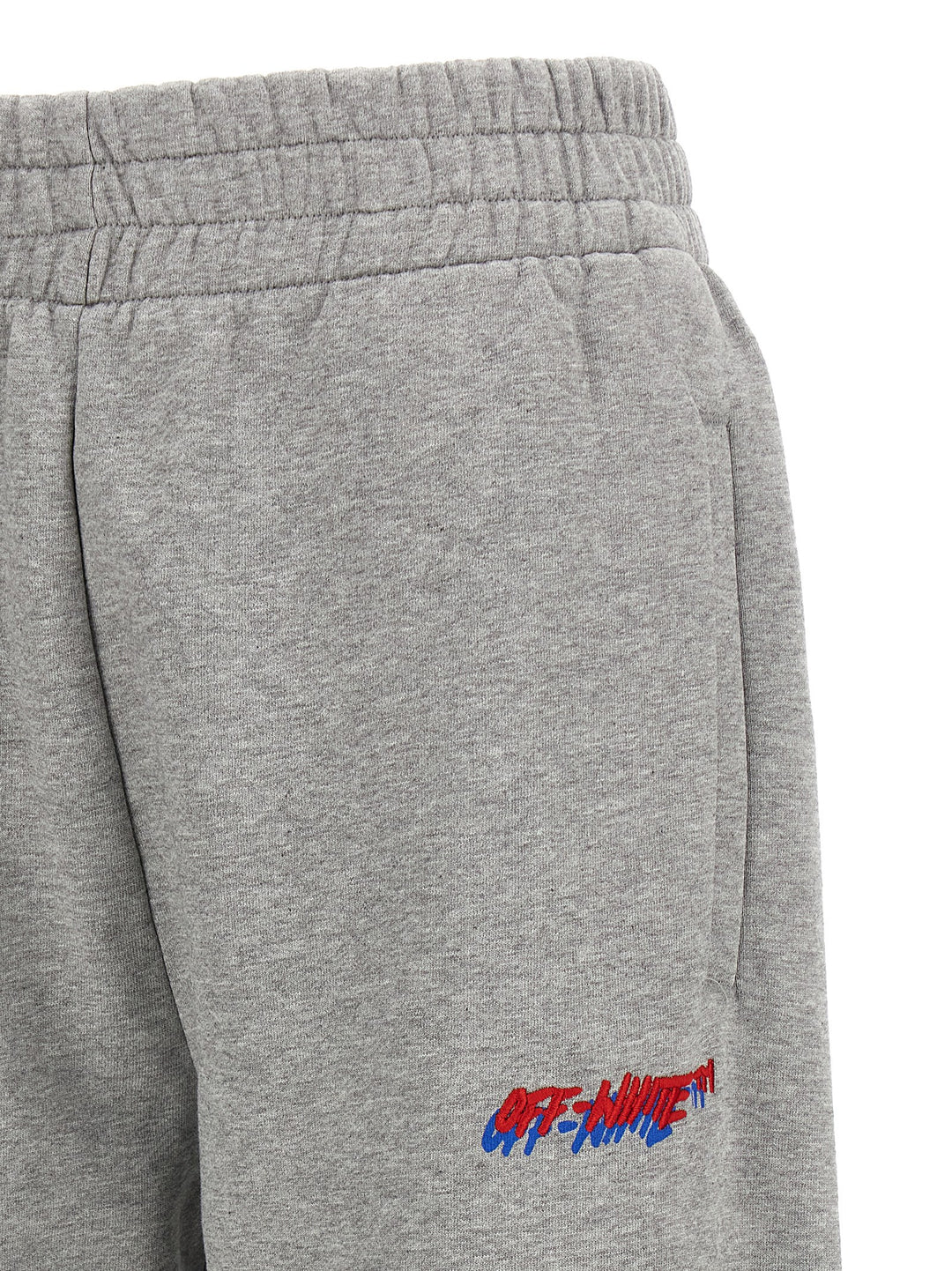 Off-White Logo Embroidery Joggers Pants - Gray | 187b5585bf9714e5b1e6bbcf5da24dfe20ef1d6c
