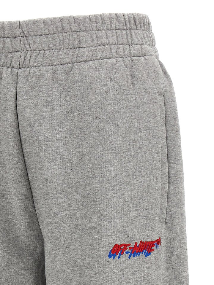 Off-White Logo Embroidery Joggers Pants - Gray | 187b5585bf9714e5b1e6bbcf5da24dfe20ef1d6c