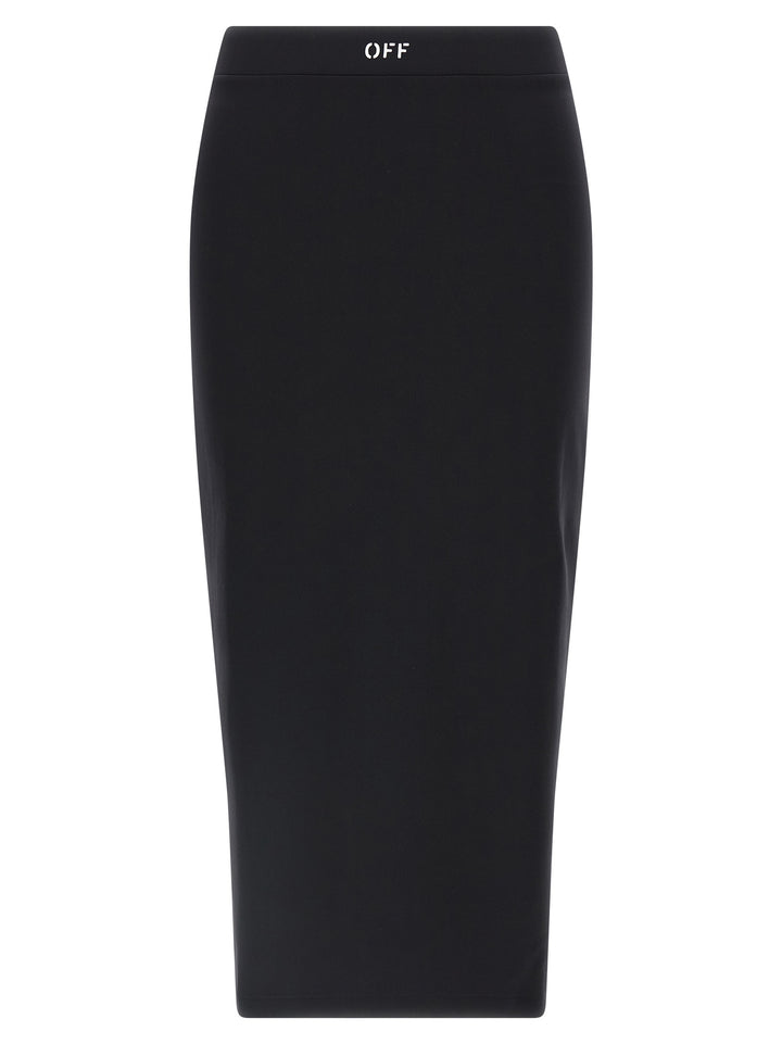 Off-White Logo Skirt Skirts - Black | 400fdbb6be661715cf002d6b3fd716a50e435e77