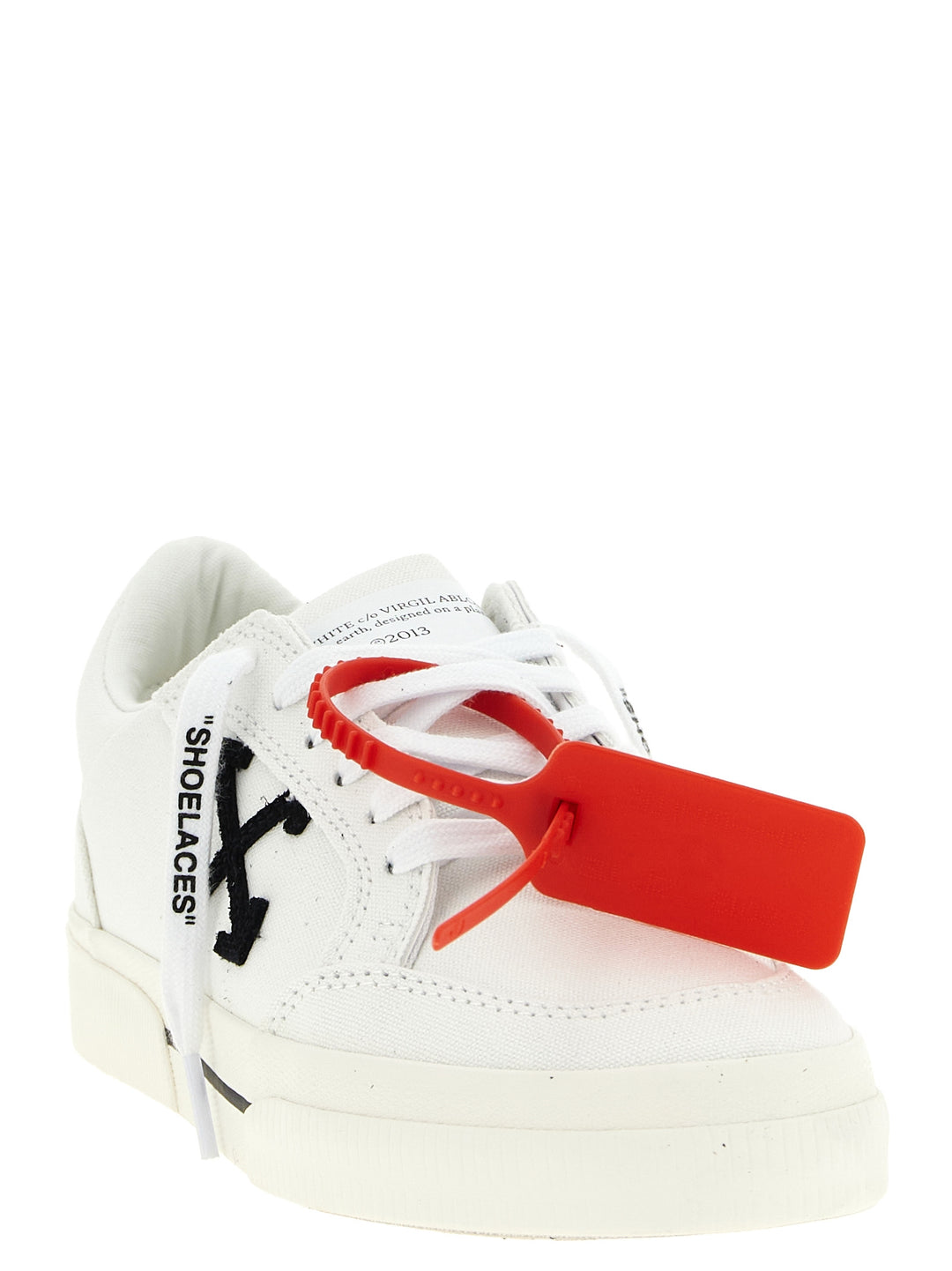 Off-White Vulcanized Sneakers - White/Black | 864d53533eb5561eba9e8db8935560b68f79b827