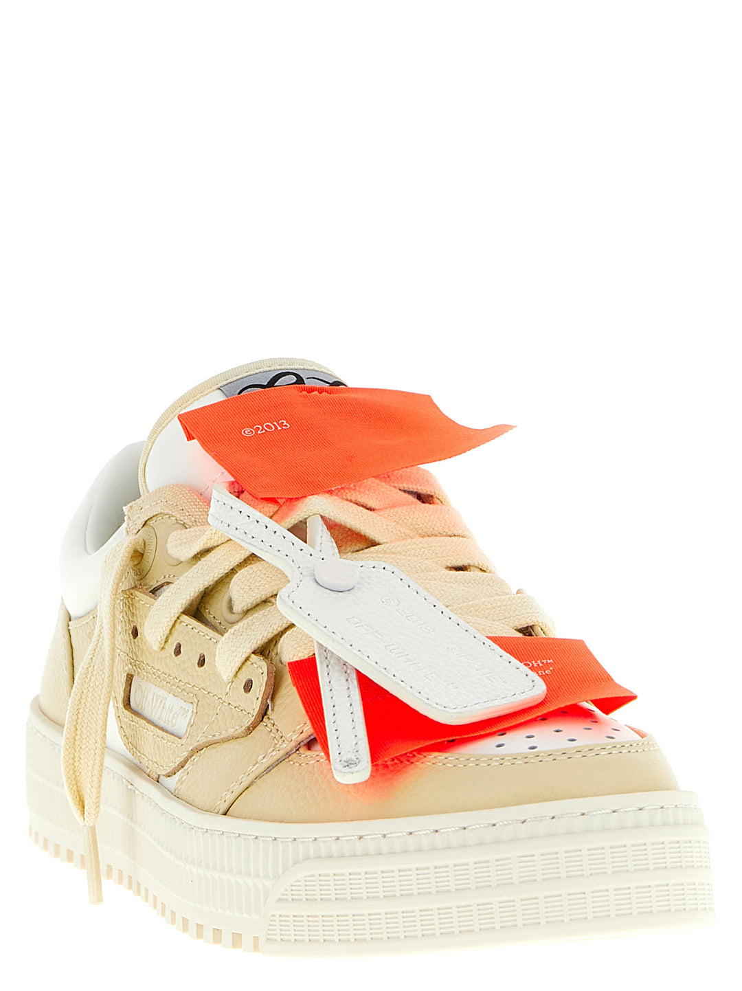 Off-White 3.0 Court Low Top Sneakers - Beige | 0efdd24a25e946f05744a866a2dd0dcaa6440930